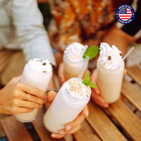Glotoch Express 500 PCS Smoothie Straws – 10.2 Inch Long, 8mm Diameter Disposable Plastic Drinking Straws, Clear Wide Straw for Milkshakes, Slushies & Kids – Food - Safe, BPA - Free, Made in USA - 7DAY'S