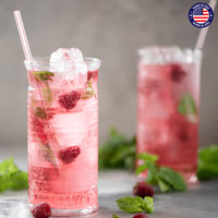 Glotoch Express 500PCS Individually Wrapped Clear Plastic Straws, 7.75'' Long, 0.24'' Diameter Disposable Drinking Straws for Every Occasion, Party, Made in USA - 7DAY'S