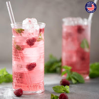 Glotoch Express 500PCS Individually Wrapped Clear Plastic Straws, 7.75'' Long, 0.24'' Diameter Disposable Drinking Straws for Every Occasion, Party, Made in USA - 7DAY'S