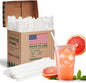 Glotoch Express 500PCS Individually Wrapped Clear Plastic Straws, 7.75'' Long, 0.24'' Diameter Disposable Drinking Straws for Every Occasion, Party, Made in USA - 7DAY'S