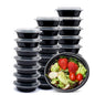 Glotoch Meal Prep Food Container 50 Pack, Disposable with Lids, Durable To Go Containers, for Takeout, Salad , Microwave Safe, BPA - Free, Stackable - 16 OZ - 7DAY'S
