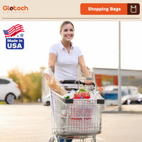 Glotoch Plastic Thank You Bags 1000 Count, 12" x 6.5" x 21" White Grocery Bags with Handles for Restaurant, Retail, Grocery Store, Takeout, Convenience Stores, T-shirt Shopping Bag in Bulk - 7DAY'S