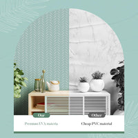 Glotoch Self Adhesive Shelf Liner for Kitchen Cabinets, Renter Friendly Peel and Stick Shlef Liners, Premium Contact Shelf Paper for Drawer, Bathroom, Pantry, Green Herringbone - 7DAY'S