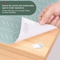 Glotoch Shelf Liner for Kitchen Cabinets Non Adhesive, 12" x20FT(240 Inch) Non Slip Drawer Liners, Waterproof Shelf Paper Closet Liners for Refrigerator Gray - 7DAY'S
