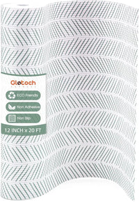 Glotoch Shelf Liner for Kitchen Cabinets Non Adhesive, 12" x20FT(240 Inch) Non Slip Drawer Liners, Waterproof Shelf Paper Closet Liners for Refrigerator Gray - 7DAY'S