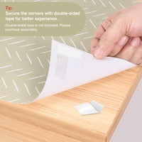 Glotoch Shelf Liner for Kitchen Cabinets Non Adhesive, 12" x20FT(240 Inch) Non Slip Drawer Liners, Waterproof Shelf Paper Closet Liners for Refrigerator Gray - 7DAY'S