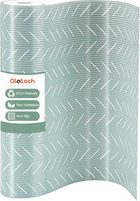 Glotoch Shelf Liner for Kitchen Cabinets Non Adhesive, 12" x20FT(240 Inch) Non Slip Drawer Liners, Waterproof Shelf Paper Closet Liners for Refrigerator Gray - 7DAY'S