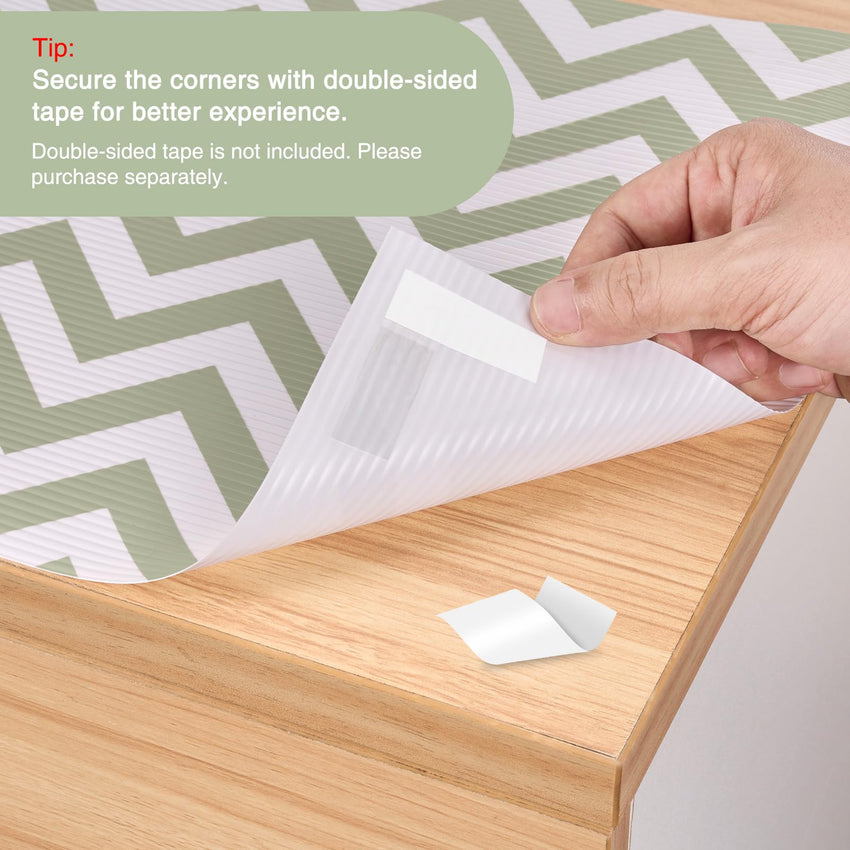 Glotoch Shelf Liner for Kitchen Cabinets Non Adhesive, 12" x20FT(240 Inch) Non Slip Drawer Liners, Waterproof Shelf Paper Closet Liners for Refrigerator Gray - 7DAY'S