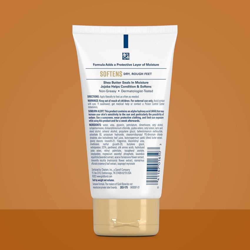 Gold Bond Softening Foot Cream, 4 oz., With Shea Butter to Soften Rough & Dry Feet - 7DAY'S