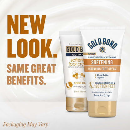 Gold Bond Softening Foot Cream, 4 oz., With Shea Butter to Soften Rough & Dry Feet - 7DAY'S