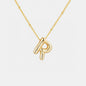 Gold - Plated Bubble Initial Necklace - 7DAY'S