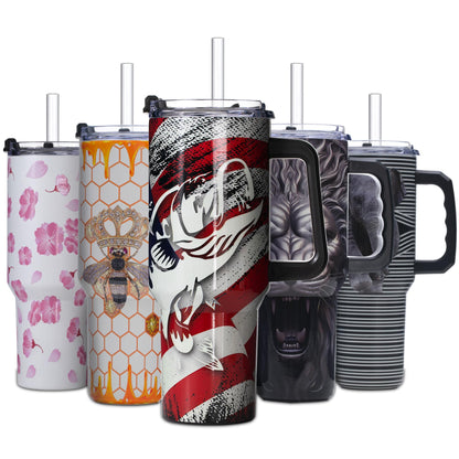 Gome 40oz Neon Gaming Tumbler - Gamer Gifts for Men & Boys - Birthday Gifts for Game Lovers, Boyfriend Insulated Stainless Steel Gamer Cup with Handle - 7DAY'S