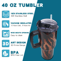 Gome 40oz Neon Gaming Tumbler - Gamer Gifts for Men & Boys - Birthday Gifts for Game Lovers, Boyfriend Insulated Stainless Steel Gamer Cup with Handle - 7DAY'S