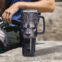 Gome 40oz Neon Gaming Tumbler - Gamer Gifts for Men & Boys - Birthday Gifts for Game Lovers, Boyfriend Insulated Stainless Steel Gamer Cup with Handle - 7DAY'S