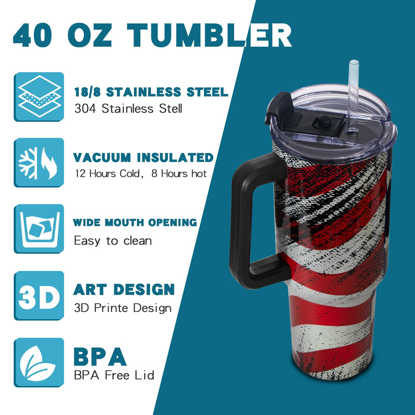 Gome 40oz Neon Gaming Tumbler - Gamer Gifts for Men & Boys - Birthday Gifts for Game Lovers, Boyfriend Insulated Stainless Steel Gamer Cup with Handle - 7DAY'S