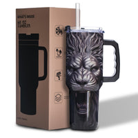 Gome 40oz Neon Gaming Tumbler - Gamer Gifts for Men & Boys - Birthday Gifts for Game Lovers, Boyfriend Insulated Stainless Steel Gamer Cup with Handle - 7DAY'S