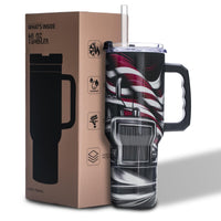 Gome 40oz Neon Gaming Tumbler - Gamer Gifts for Men & Boys - Birthday Gifts for Game Lovers, Boyfriend Insulated Stainless Steel Gamer Cup with Handle - 7DAY'S