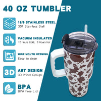 Gome 40oz Neon Gaming Tumbler - Gamer Gifts for Men & Boys - Birthday Gifts for Game Lovers, Boyfriend Insulated Stainless Steel Gamer Cup with Handle - 7DAY'S