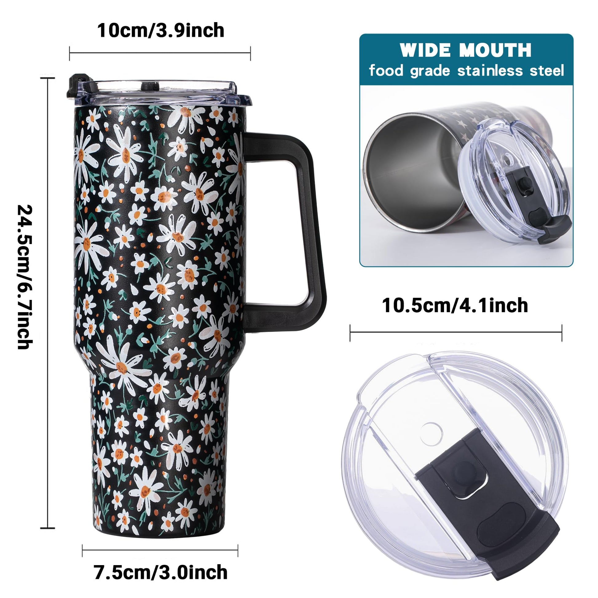 Gome 40oz Neon Gaming Tumbler - Gamer Gifts for Men & Boys - Birthday Gifts for Game Lovers, Boyfriend Insulated Stainless Steel Gamer Cup with Handle - 7DAY'S