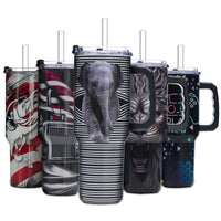 Gome 40oz Neon Gaming Tumbler - Gamer Gifts for Men & Boys - Birthday Gifts for Game Lovers, Boyfriend Insulated Stainless Steel Gamer Cup with Handle - 7DAY'S