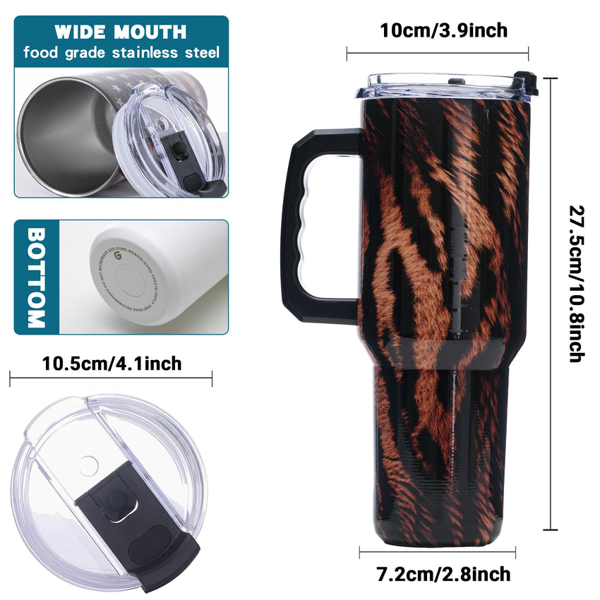 Gome 40oz Neon Gaming Tumbler - Gamer Gifts for Men & Boys - Birthday Gifts for Game Lovers, Boyfriend Insulated Stainless Steel Gamer Cup with Handle - 7DAY'S