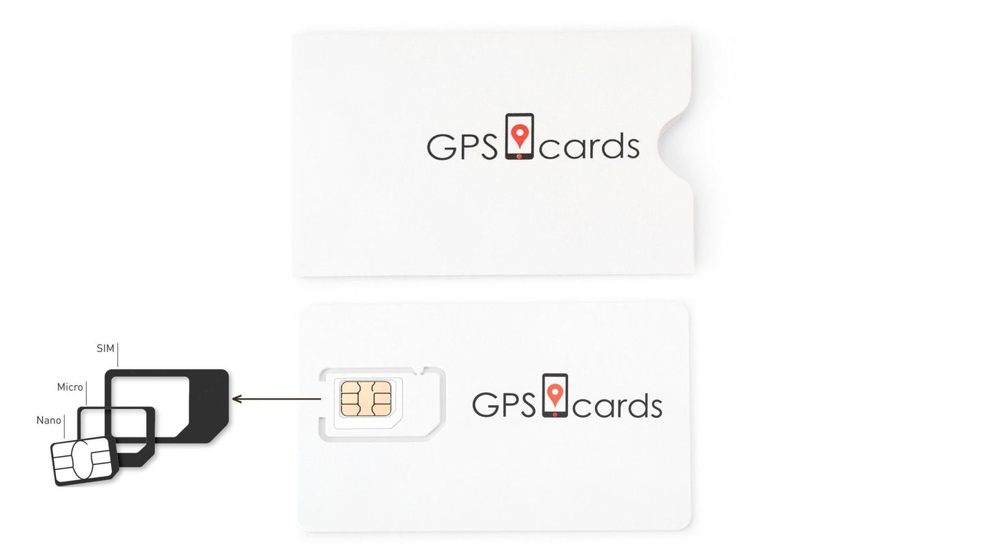 GPS Cards Sim for Mini GF07 GPS Tracker/ Phone Notification/ Speed Detector - 7DAY'S
