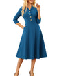 GRACE KARIN Work Dresses for Women 2025 3/4 Sleeve V - Neck Semi Formal Fit and Flare Church Dresses with Pockets - 7DAY'S