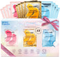 grace & stella Award Winning Under Eye Mask - Travel Essentials - Birthday Gifts for Women - Gel Eye Patches for Dark Circles, Puffy Eyes, Wrinkles, Undereye Bags - Vegan - Self Care (24 Pairs, Gold) - 7DAY'S