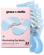 grace & stella Award Winning Under Eye Mask - Travel Essentials - Birthday Gifts for Women - Gel Eye Patches for Dark Circles, Puffy Eyes, Wrinkles, Undereye Bags - Vegan - Self Care (24 Pairs, Gold) - 7DAY'S