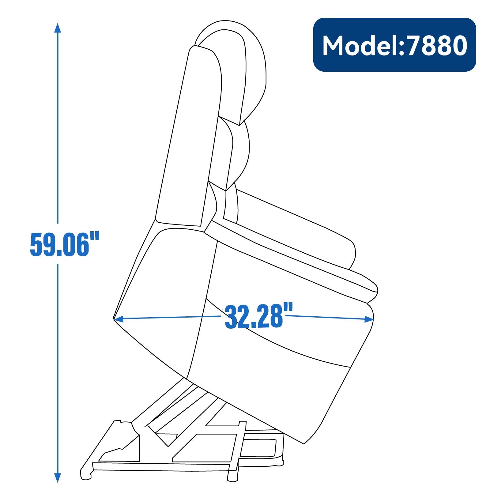 Grey Chenille Dual Motor Infinite Position Up to 350 LBS Power Lift Recliner Chair with Power - Remote, Heat Massage and Heavy Duty Motion Mechanism - 7DAY'S