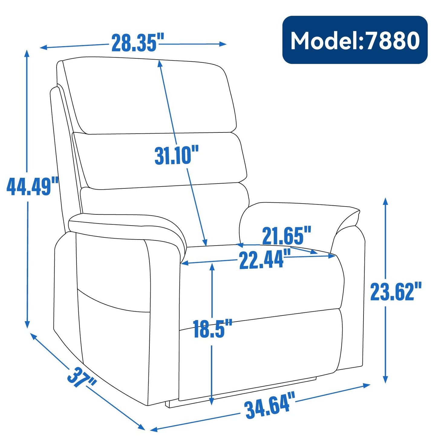 Grey Chenille Dual Motor Infinite Position Up to 350 LBS Power Lift Recliner Chair with Power - Remote, Heat Massage and Heavy Duty Motion Mechanism - 7DAY'S