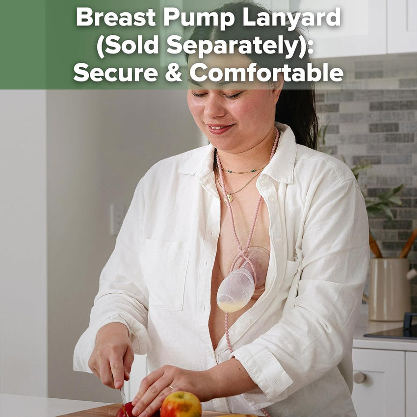 haakaa Manual Breast Pump for Breastfeeding, Silicone, Clear 4oz/100ml - 7DAY'S