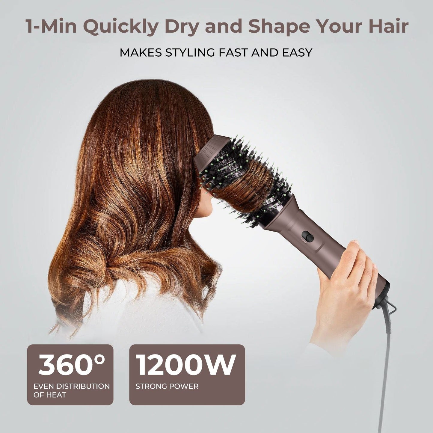 Hair Dryer Brush Blow Dryer Brush in One, 4 in 1 Hair Dryer and Styler Volumizer, Professional Hot Air Brush - 7DAY'S