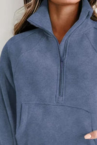 Half Zip Long Sleeve Sweatshirt - 7DAY'S