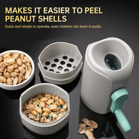 Hand - operated Peanut Shelling Tool for Peanuts and Pistachios, Kitchen Gadget for Shelling and Peeling - 7DAY'S