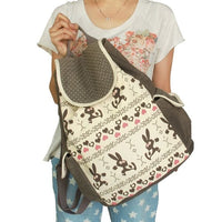 [Happy Trip] Fabric Art School Backpack Outdoor Daypack - 7DAY'S