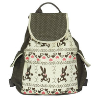 [Happy Trip] Fabric Art School Backpack Outdoor Daypack - 7DAY'S