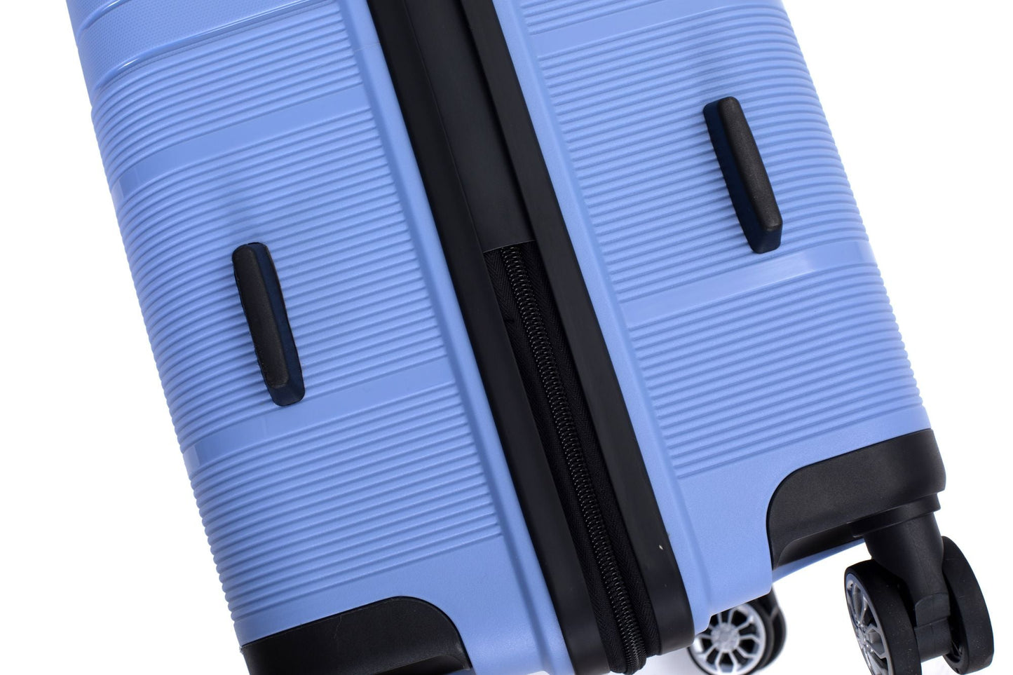 Hardshell Suitcase Double Spinner Wheels PP Luggage Sets Lightweight Durable Suitcase with TSA Lock,3 - Piece Set (20/24/28) , Purplish Blue - 7DAY'S