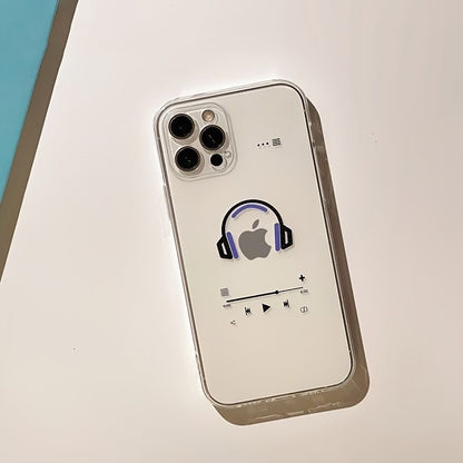 Headset Printed Transparent Phone Case For IPhone14/14Plus/14Pro/14Pro Max; iPhone13/13Mini/13Pro/13Pro Max; iPhone12/12Mini/12Pro/12Pro Max; iPhone11/11Pro/11Pro Max; iPhoneX/XR/XS/XS Max; iPhone 8/7 - 7DAY'S