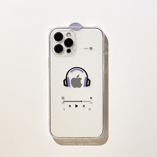 Headset Printed Transparent Phone Case For IPhone14/14Plus/14Pro/14Pro Max; iPhone13/13Mini/13Pro/13Pro Max; iPhone12/12Mini/12Pro/12Pro Max; iPhone11/11Pro/11Pro Max; iPhoneX/XR/XS/XS Max; iPhone 8/7 - 7DAY'S
