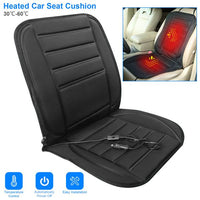 Heated Car Seat Cushion 12V Auto Seat Cover Warmer with Adjustable Temperature Controller for Cars Trucks Vans SUV - 7DAY'S