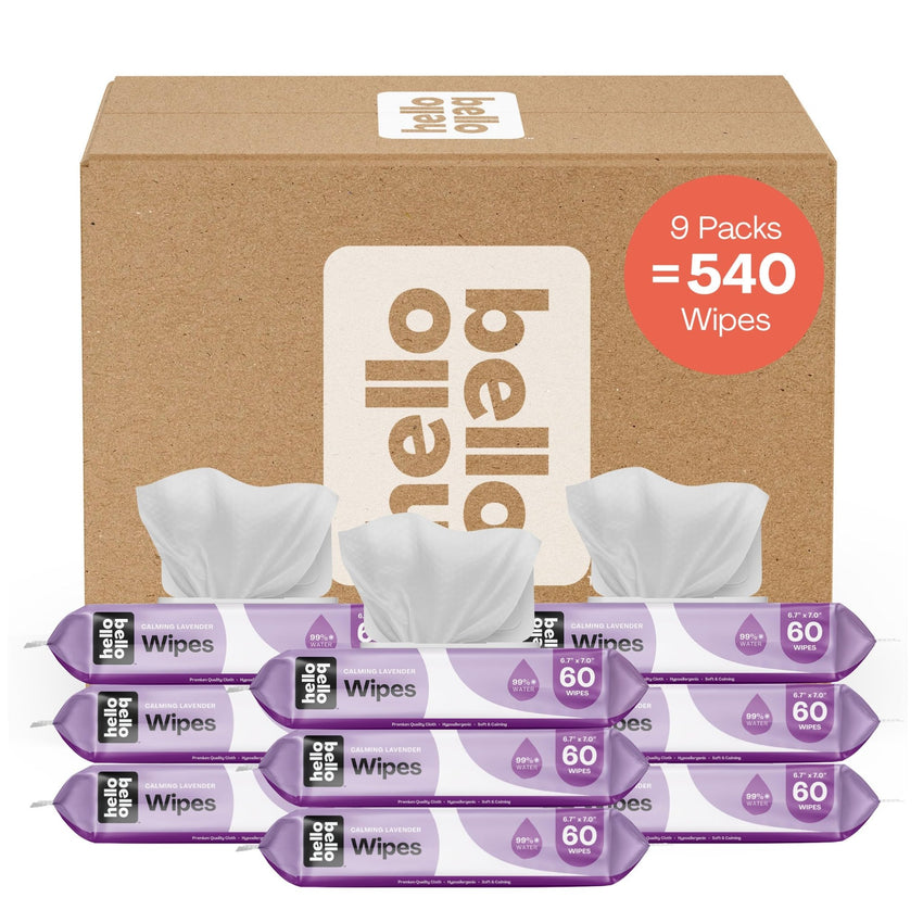 Hello Bello Extra Gentle Unscented Baby Wipes, Plant Based, Made with 99% Water and Aloe for Babies and Kids, 720 Count - 7DAY'S