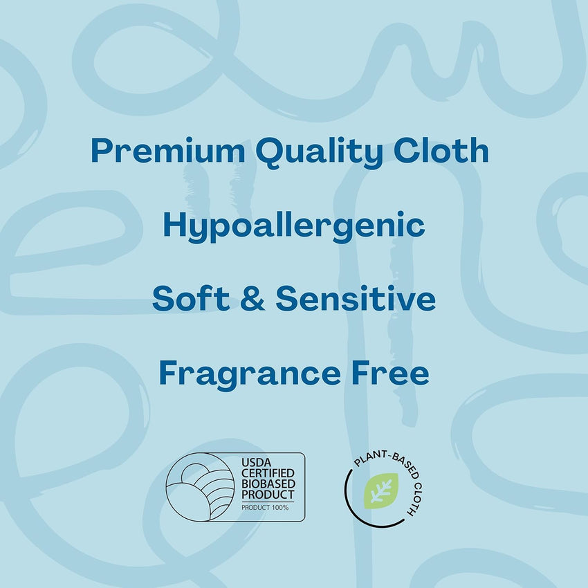Hello Bello Extra Gentle Unscented Baby Wipes, Plant Based, Made with 99% Water and Aloe for Babies and Kids, 720 Count - 7DAY'S