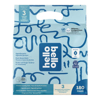 Hello Bello Extra Gentle Unscented Baby Wipes, Plant Based, Made with 99% Water and Aloe for Babies and Kids, 720 Count - 7DAY'S