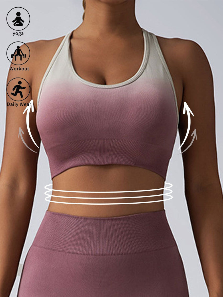 High Impact Sports Bras For Women,Racerback Running Bra Workout Crop Tank Tops Longline Sports Bra Push Up - 7DAY'S