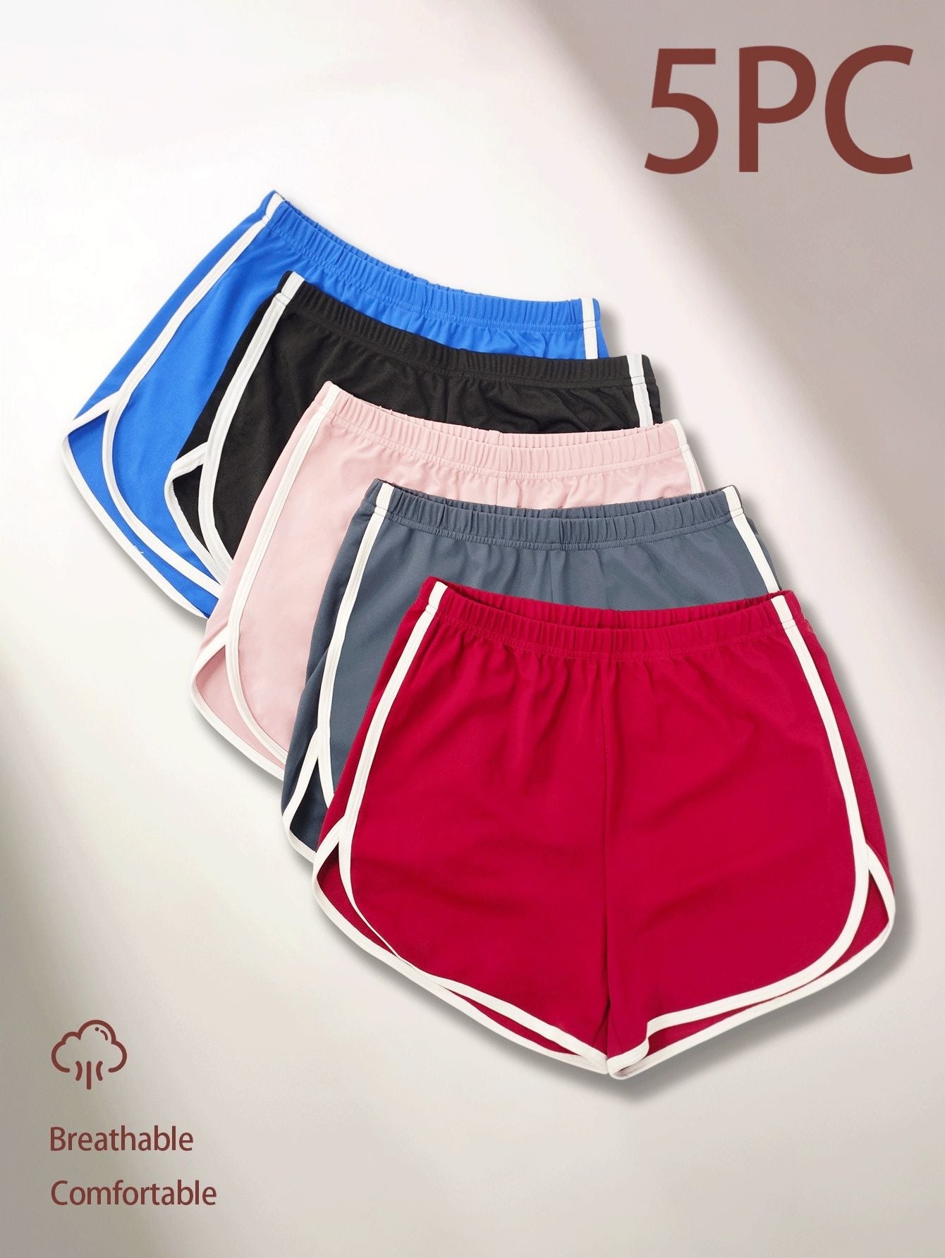 High Waist Drawstring Lounge Shorts – Summer Casual Loose Fit Cotton Shorts for Women - 7DAY'S