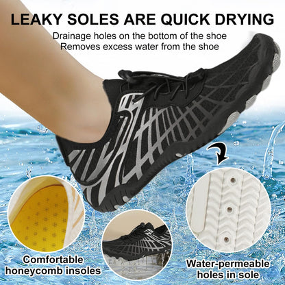 Hiking Barefoot Shoes Womens Mens,Pro - Healthy&Non - Slip Water Shoe for Women Men, Wide Toe Running Shoes Boots Sneakers Unisex - 7DAY'S