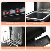 Hot Towel Warmer for Facials Massage, Esthetician Towel Heating Cabinet Black, Aluminum Chamber, Salon Beauty Spa Barbershop Equipment - 7DAY'S