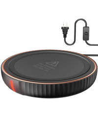 HouseGem Large Candle Warmer Plate,Ideal Desk Cup Warmer for Coffee, Beverages, Milk & Tea (Black) - 7DAY'S