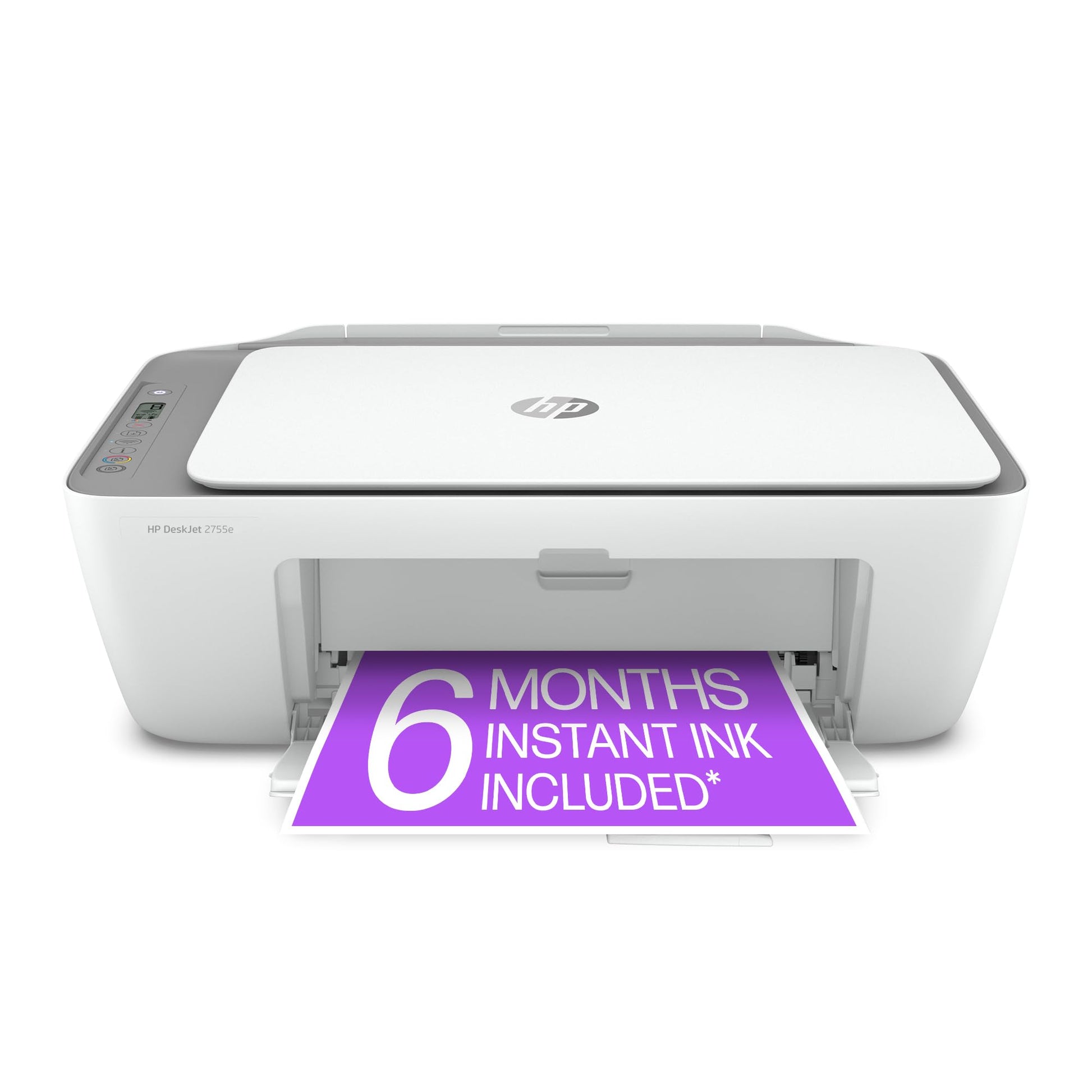 HP DeskJet 2755e Wireless Color inkjet - printer, Print, scan, copy, Easy setup, Mobile printing, Best - for home, 6 month Instant Ink trial included, white (packaging may vary) - 7DAY'S
